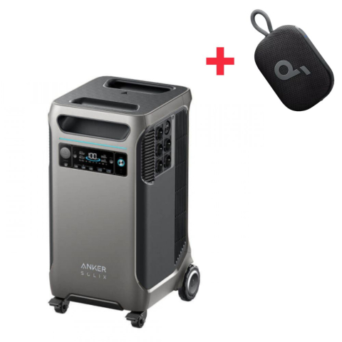 Energie Solara Portabila - Statie de alimentare portabila Anker Solix F3800, 3840Wh, LiFeP04, 6000W, 120V/240V, Generator solar pentru case, rulote, camping