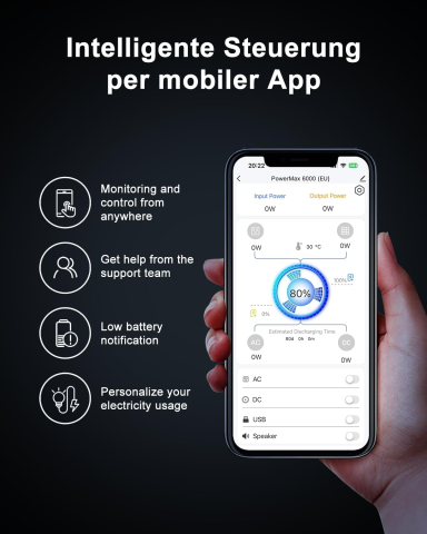 Kit Generator Solar Portabil 6000W 3600Wh Blackview OSCAL PowerMax 6000 + panou solar 400W [20]