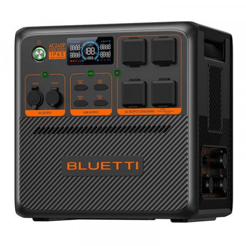 Kit Generator Solar Portabil Bluetti AC240P 2400W 1843Wh LifePO4 cu 3 x panou 200W [6]