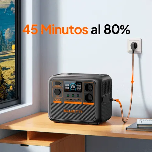 Kit Generator Solar Portabil Bluetti AC70P 1000W 864Wh LifePO4 cu 2 x panou 200W [9]