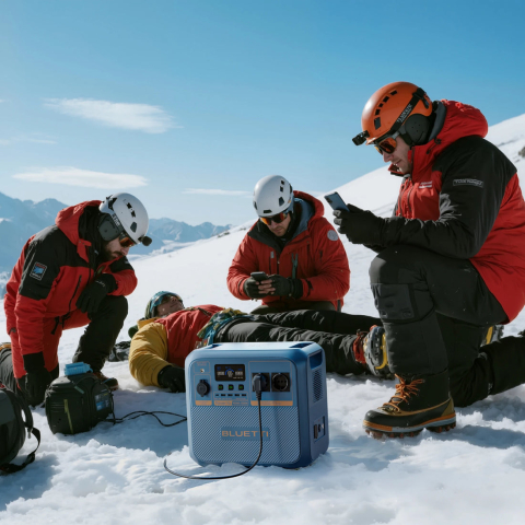 Kit Generator Solar Portabil Bluetti Pioneer Na sodium-ion 1500W 900Wh + 2X Panou 200W [8]