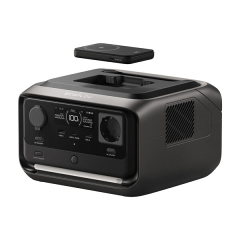 Toate statiile de alimentare - Statie de alimentare portabila EcoFlow River 3 Plus, 286 Wh, 600W