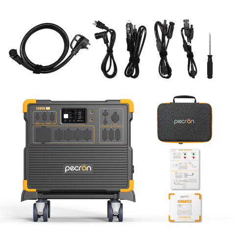Statie de alimentare portabila Pecron E3800LFP 3840Wh 4200W + Carucior CADOU [2]