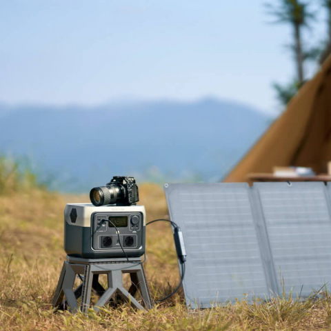 Kit generator solar portabil 512Wh 1000W EcoFlow River 2 Max + panou 110W [13]