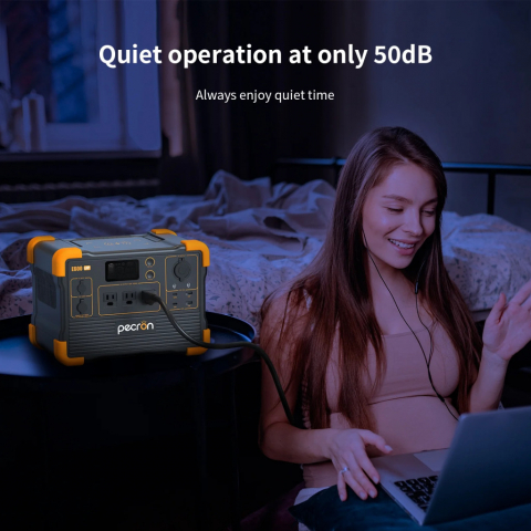 Kit generator solar portabil PECRON E600LFP, 614Wh, 1200W, 230V, Baterie LiFePO4 cu panou rigid 150W [7]