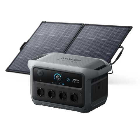 Generatoare Solare Anker - Kit generator solar portabil Anker SOLIX C2000 Gen 2, 2400W 2048Wh + panou 200W