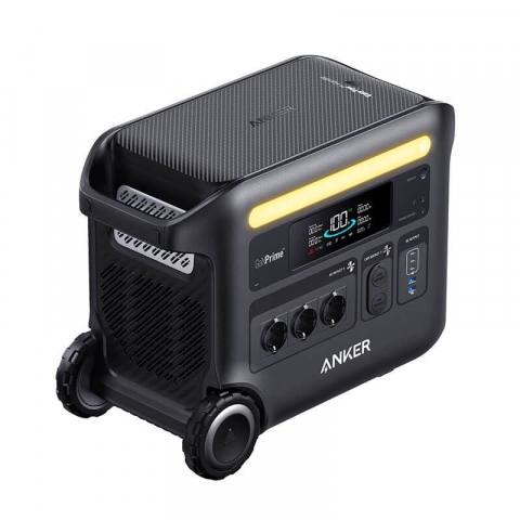 Statie de incarcare portabila Anker Solix F2600, 2560Wh 2400W, LiFeP04, 10 porturi, lumina LED [1]