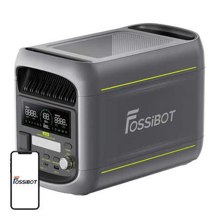 Statii de alimentare Fossibot - Statie de incarcare portabila FOSSIBOT F1800 de 1800W 1024Wh (gri)