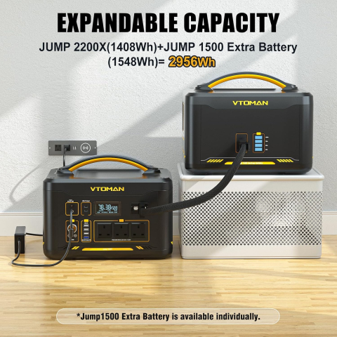 Statie de incarcare portabila VTOMAN Jump 2200, 2200W 1548Wh [8]