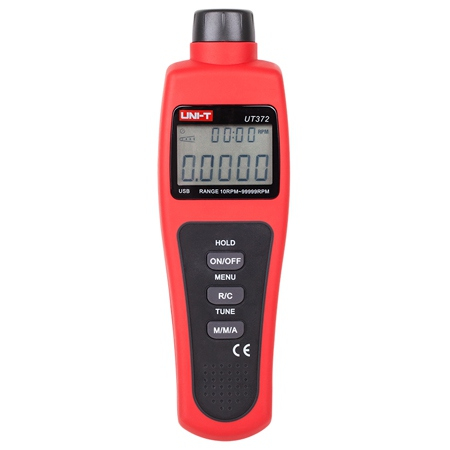 Scule si aparate - Tahometru Digital Uni-T UT372, 10-99999 RPM, USB, Valori MAX/MIN/Mediu, Afisaj LCD