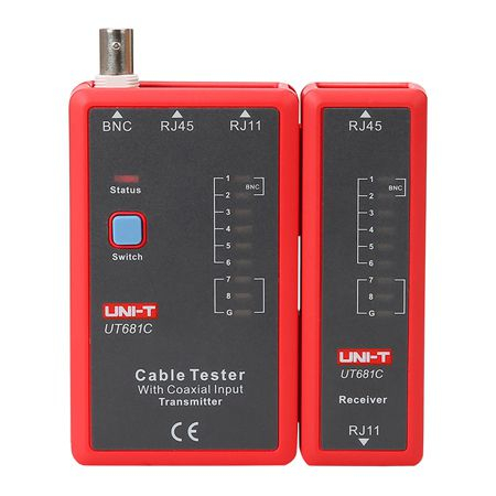 Testere - Tester Cabluri Uni-T UT681C, Ethernet RJ45 RJ11 BNC HDMI, Scurtcircuit Circuit Deschis Incrucisate