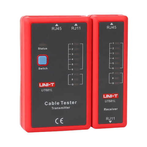 Tester Cabluri Uni-T UT681L, Ethernet RJ45 RJ11 BNC, Continuitate, Scurtcircuit, Incrucisate [4]