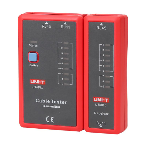 Tester Cabluri Uni-T UT681L, Ethernet RJ45 RJ11 BNC, Continuitate, Scurtcircuit, Incrucisate [3]