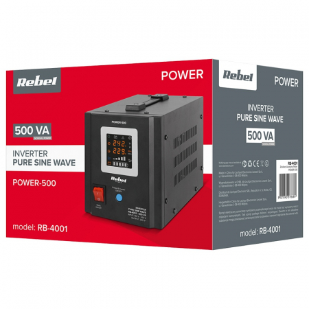 UPS Cu Sinus Pur De 300W, Pentru Centrale Termice, Rebel, Pentru Baterii De 12V, Incarcare 10A [3]