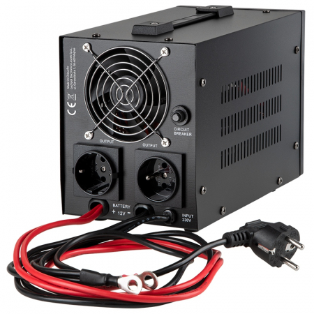Ups Pentru Baterii De 12V, Potrivit Pentru Centrale Termice, Sinus Pur, 500W, Kemot Prosinius Urz3405B [1]