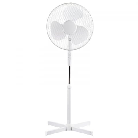 Climatizare - Ventilator cu picior, 40 cm, Platinet 44734, 3 viteze, 40W, oscilatie automata, inaltime 120 cm, alb