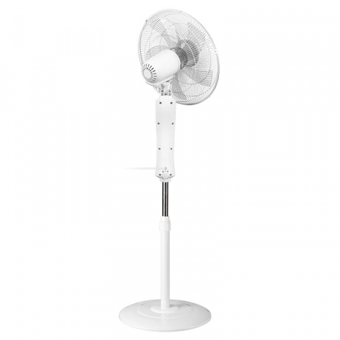 Ventilator cu picior 50W, 3 viteze, oscilatie 90 de grade, functie timer, alb, Teesa [4]