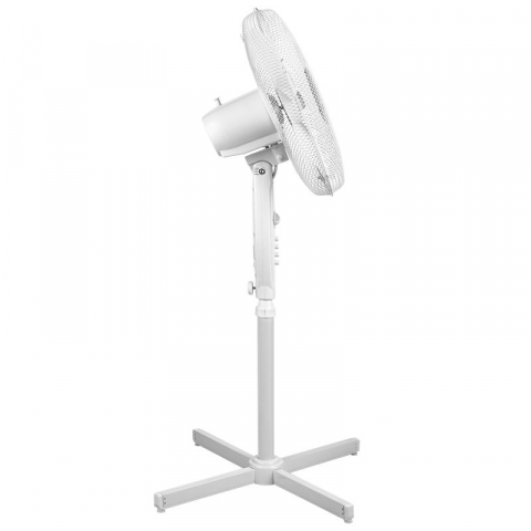 Ventilator cu picior, Teesa 3 viteze, Alb, 45 W, Miscare de oscilatie, Inaltime reglabila 125 cm, Diametru 43cm [3]
