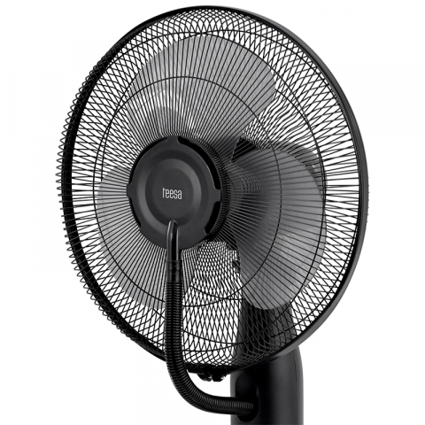 Ventilator cu picior si pulverizare apa, 3 viteze, ceata, 75W, negru, Teesa [3]