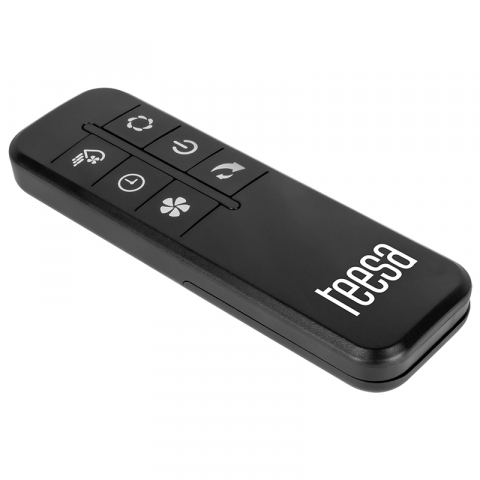 Ventilator cu picior si pulverizare apa, 3 viteze, ceata, 75W, negru, Teesa [6]