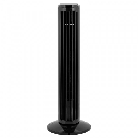 Ventilator turn, 74cm 50 W, Temporizator, Telecomanda, Oscilatie automata, Butoane tactile, Negru [2]