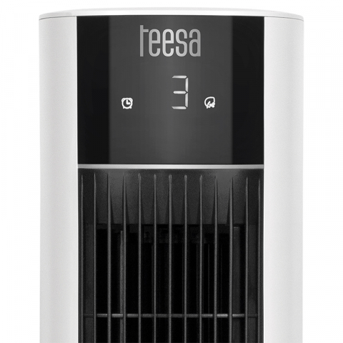 Ventilator turn cu rezervor de apa, 3 viteze, display LED, 60W, telecomanda, Teesa [4]
