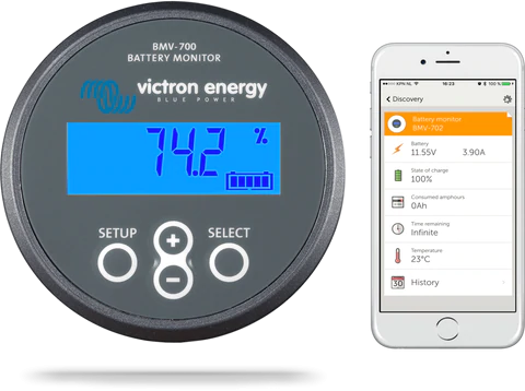 Monitorizare si control - Victron Energy Battery Monitor Bmv-700 6.5 - 95Vdc