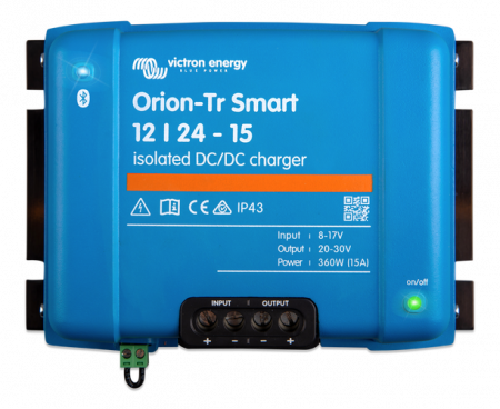 Convertoare DC - DC - Victron Energy Convertor Cu Charger Dc-Dc Orion-Tr Smart Isolated 12/24-15 (360W)