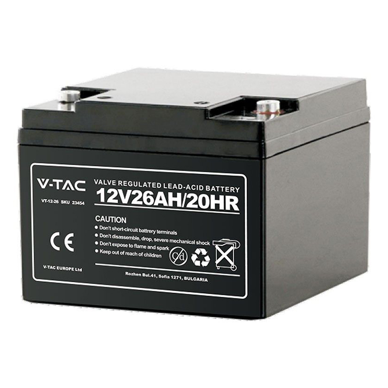 Acumulator Gel Plumb 12V 26Ah V-Tac