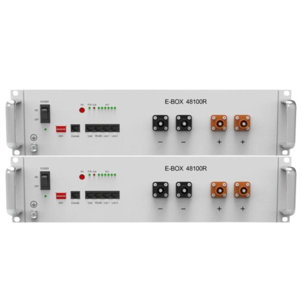 2X Acumulator Solar 100Ah 51V 5.1kWh LiFePO4 Pytes E-Box 48100R-C