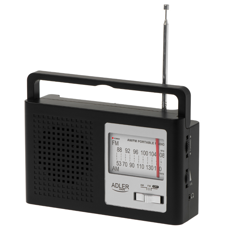 Aparat radio FM AM traditional cu baterii, Adler AD 1909