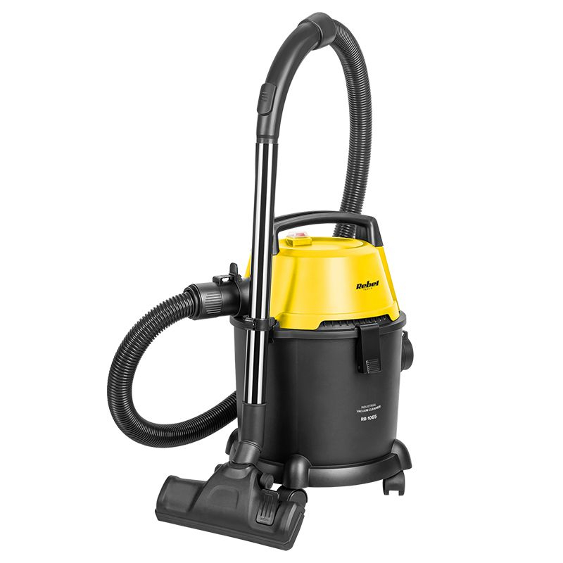 Aspirator industrial Uscat si Umed 2 in 1 Rebel, 1400 W, 15 l, filtru HEPA, filtrare F8, roti, maner transport, Wet  Dry Rebel