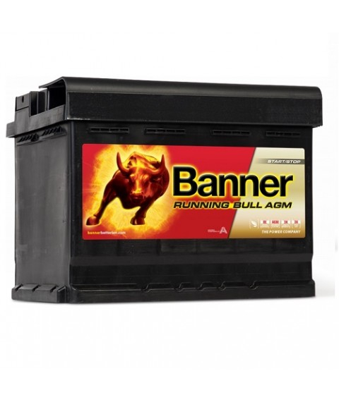 Baterie auto 12V 60Ah 640A Banner stop-start Running Bull AGM 56001