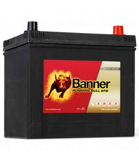 Baterie auto 12V 65Ah 550A Banner EFB start-stop Running Bull Asia