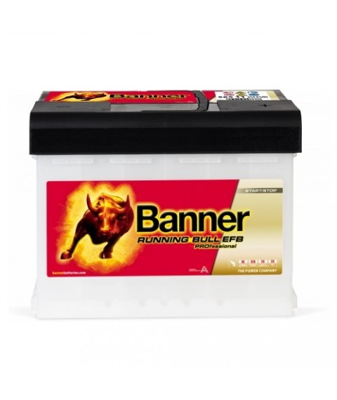 Baterie auto 12V 65Ah 640A start-stop EFB Banner Running Bull Professional 56511