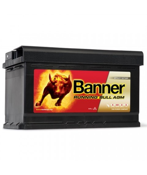 Baterie auto 12V 80Ah 800A Banner stop-start AGM Running Bull 58001