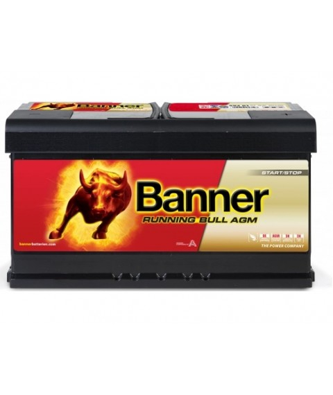 Baterie auto 12V 92Ah 850A Banner stop-start AGM Running Bull 59201