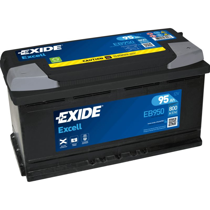 Baterie auto 12V 95Ah 800A Exide Excell EB950