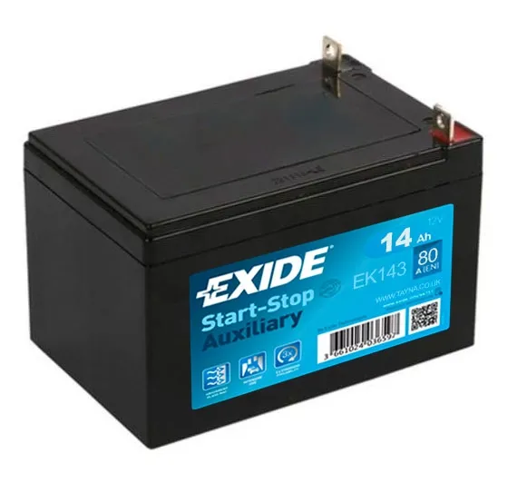 Baterie Auto Auxiliara 12V 14Ah EK143 Exide AGM