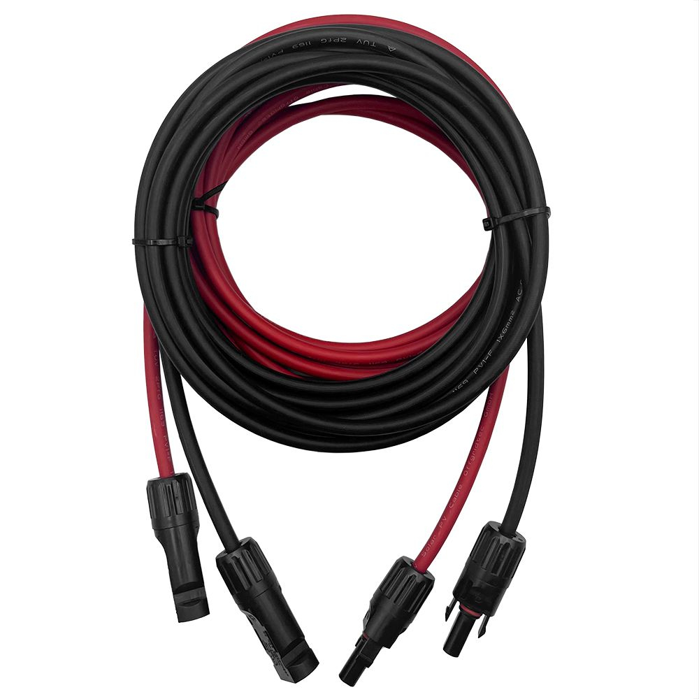 Cablu solar 10m, MC4 la MC4 6mm ² rosu negru