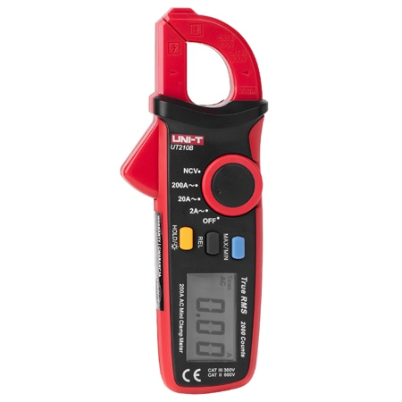 Clampmetru Digital Uni-T UT210B, 200A AC DC, Autoscalare, Iluminare Fundal, Oprire Automata, Compact