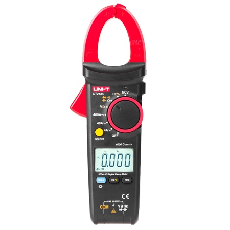 Clampmetru Digital Uni-T UT213A, Frecventa 1MHz, Capacitate 100µF, 400A AC, NCV, Iluminare Masurare, Oprire Automata