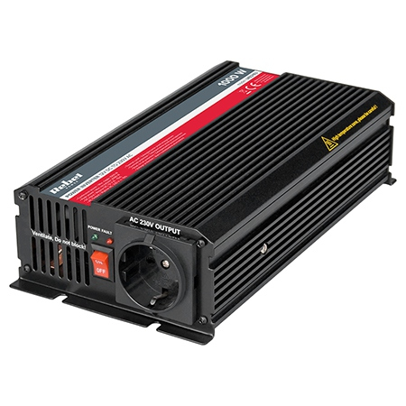 (Desigilat) Invertor Tensiune 12V 230V 1000W Unda Sinusoidala Modificata Cu 1 Iesire