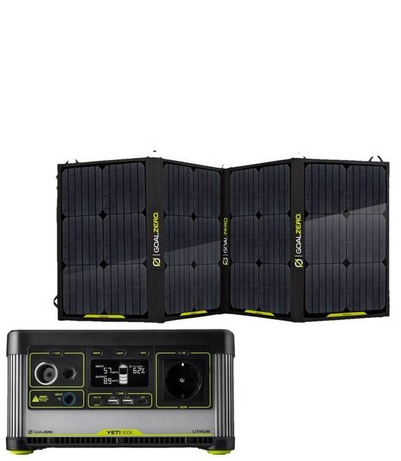 Kit Generator Solar Portabil 300W 505Wh Goal Zero Yeti 500X + panou 100W