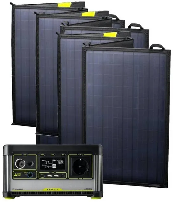 Kit Generator Solar Portabil 300W 505Wh Goal Zero Yeti 500X + panou 50W (3x)