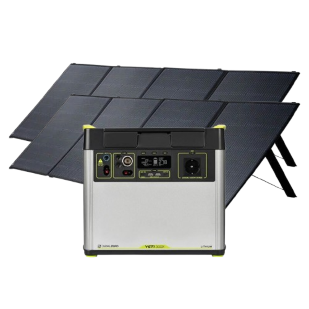 Kit Generator Solar Portabil 3032Wh 2000W, Goal Zero Yeti 3000X cu panou 2 x 400W