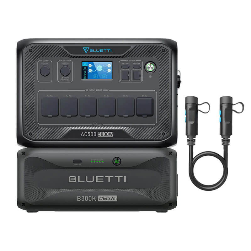 Kit Generator Solar Portabil 5000W 2764Wh, Bluetti AC500+B300K