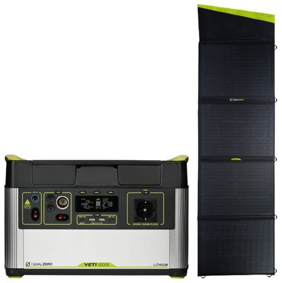 Kit Generator Solar Portabil 983Wh 1500W Goal Zero Yeti 1000X + panou solar 200W