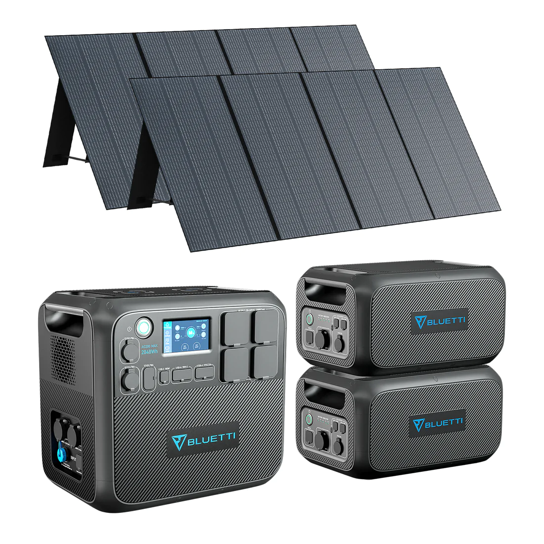 Kit Generator Solar Portabil Bluetti Power Oak 6144Wh Ac200Max + 2 B230 + 3 Pv350