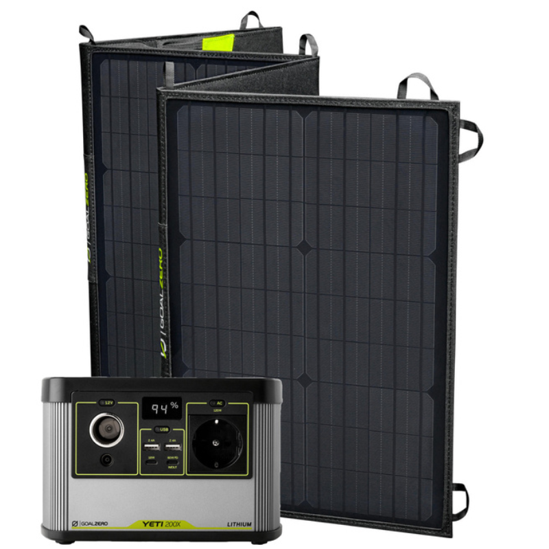 Kit Generator Solar Portabil 120W 187Wh Goal Zero Yeti 200X + panou 100W